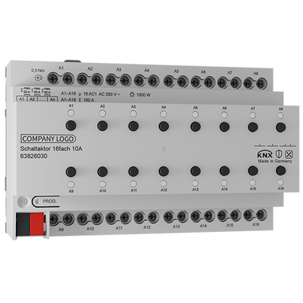 KNX Switching actuator 16gang 10A 