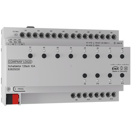 KNX Switching actuator 12gang 10A 