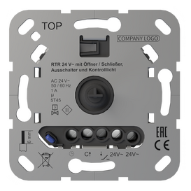 Raumtemperaturreglereinsatz 24V mit LED