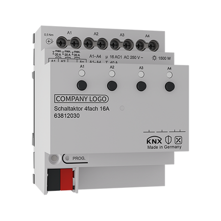 KNX Switching actuator 4gang 16A 